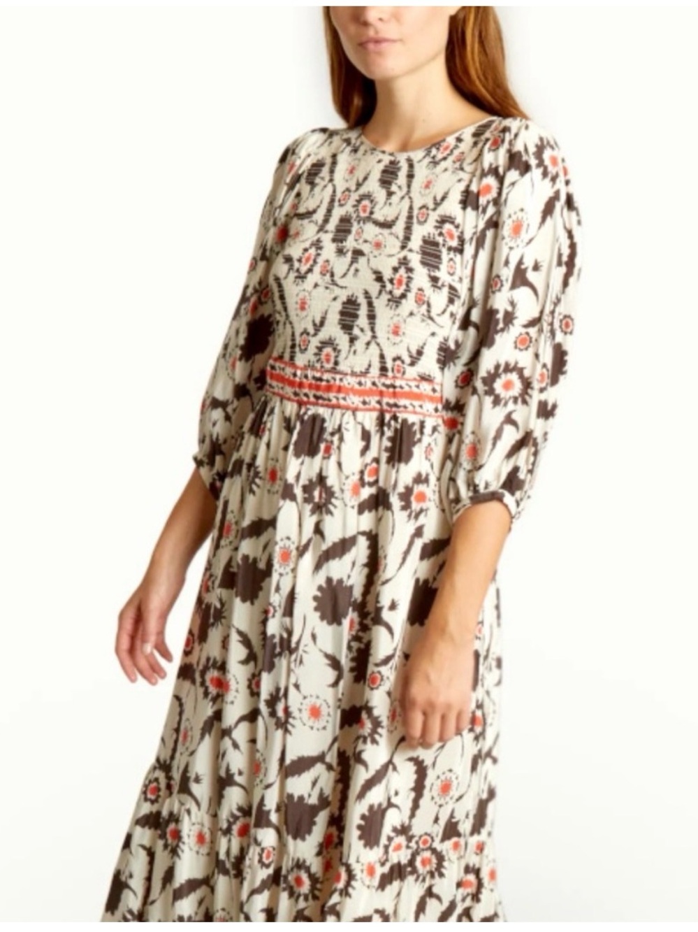 ba&sh Paris Floral Midi Dress – Size 8 – Excellent Condition